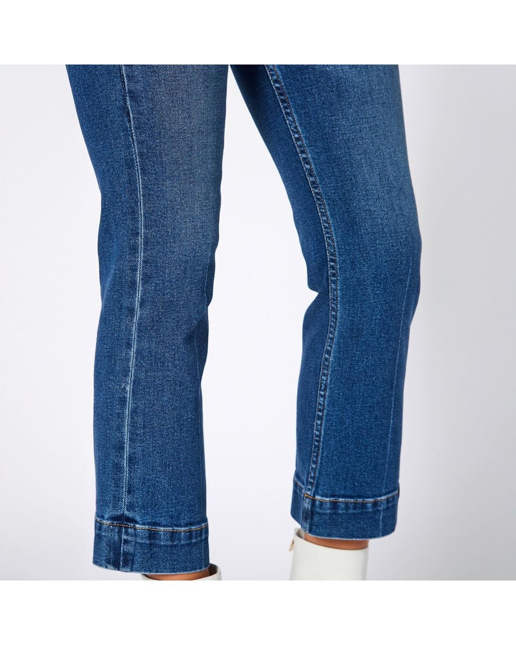 NOEND Blue Farrah Kick Flare Jeans