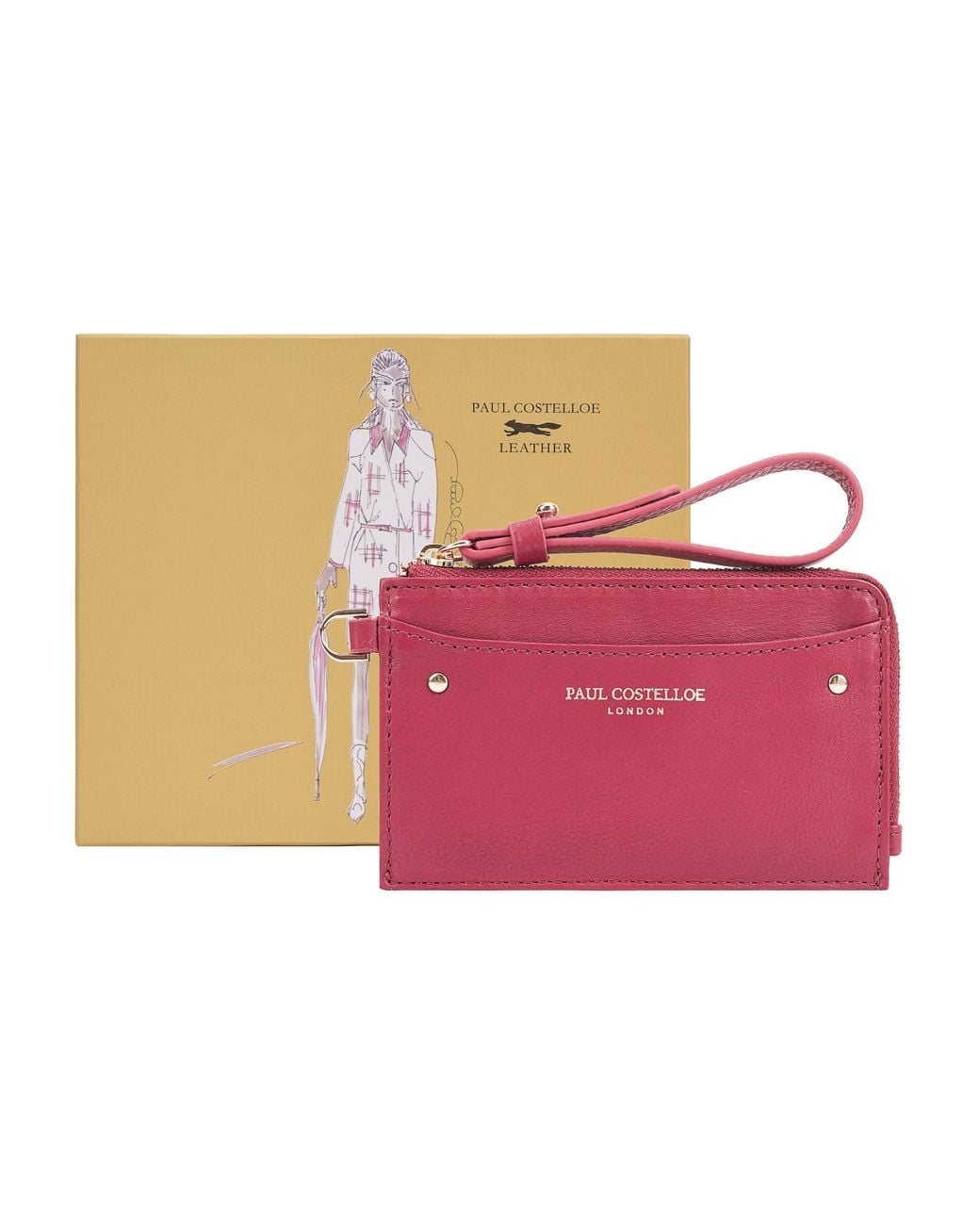 Paul Costelloe Pink Zyrah Leather Purse