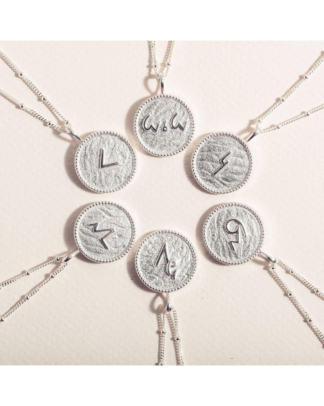 Claire Hill Designs Metallic Inspire Shorthand Coin Necklace