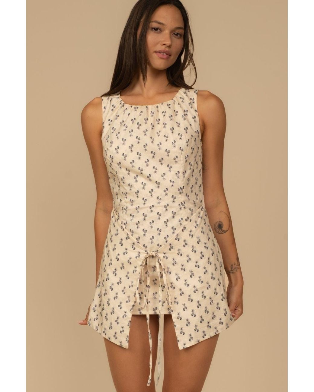 Montce Natural Cynthia Floral Ale Dress