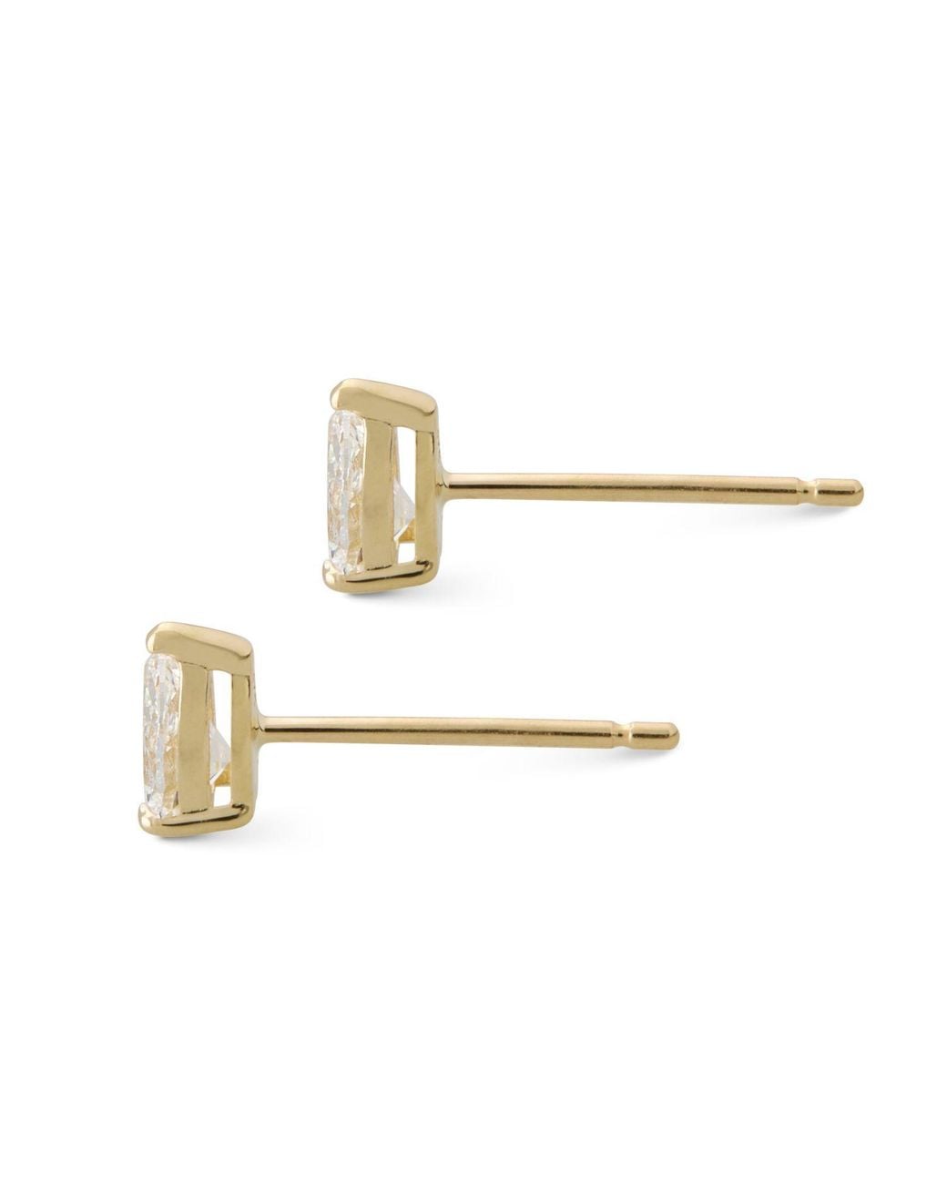 Dolcetto Designs Metallic Lab Grown Diamond Pear Studs