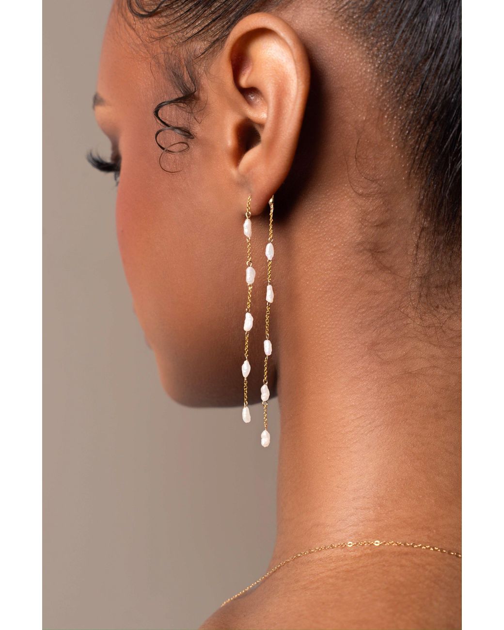 Katy Faye Metallic Juliette Double-Sided Earrings