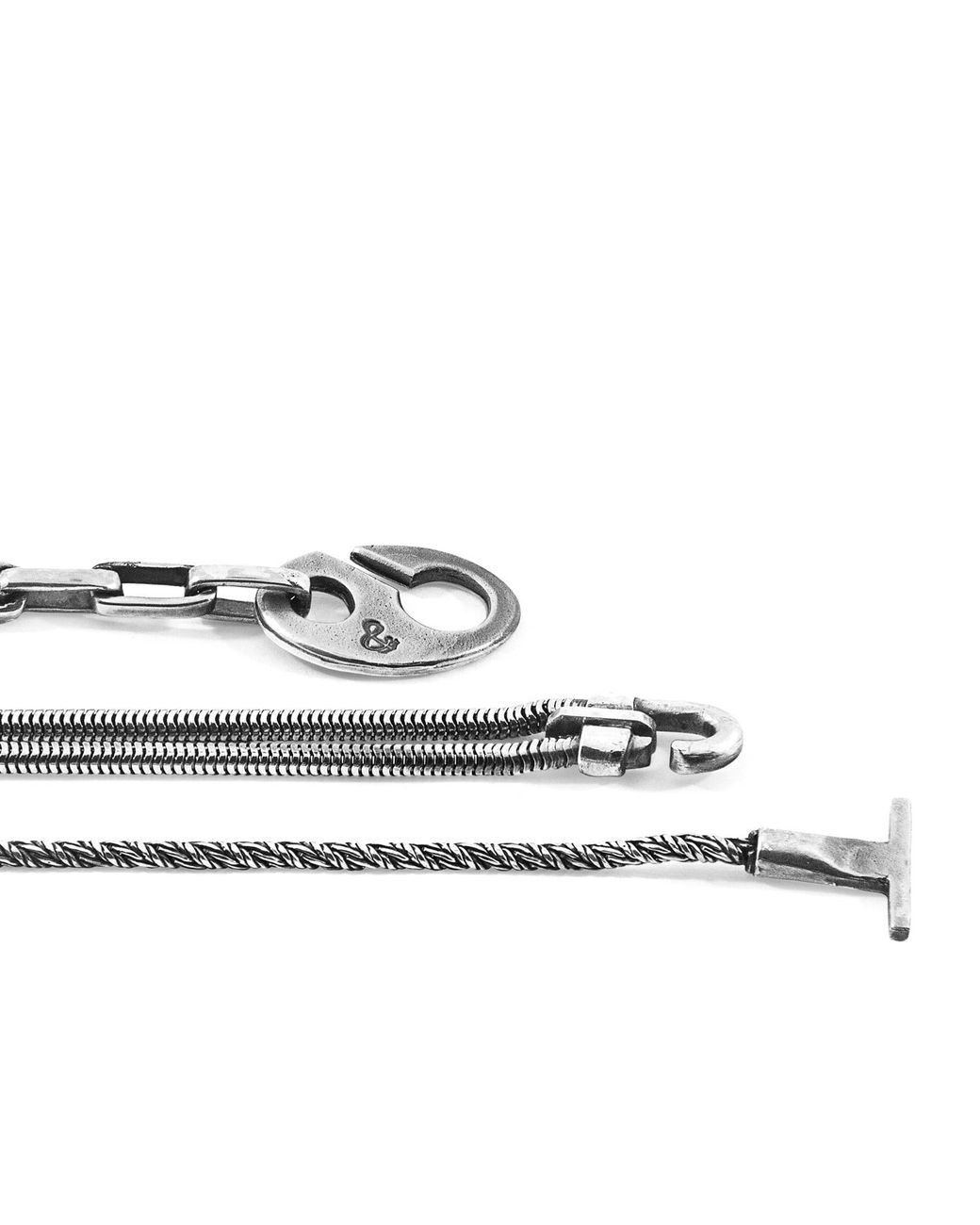 Anchor and Crew Metallic Cambridge Mooring Chain Bracelet for men