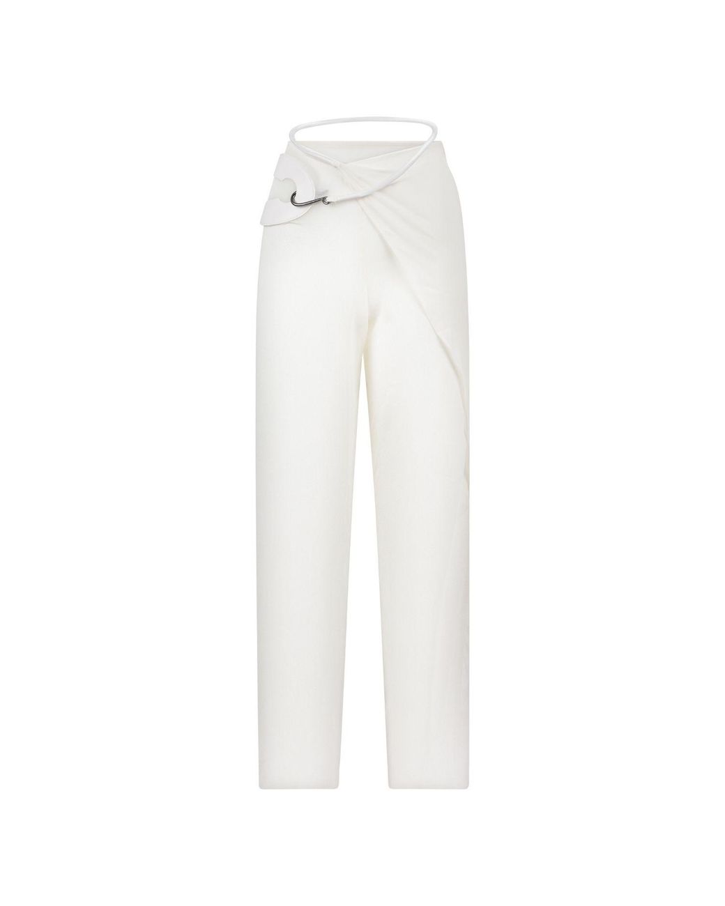 Bianca Resortwear White Deva Wrap Trousers