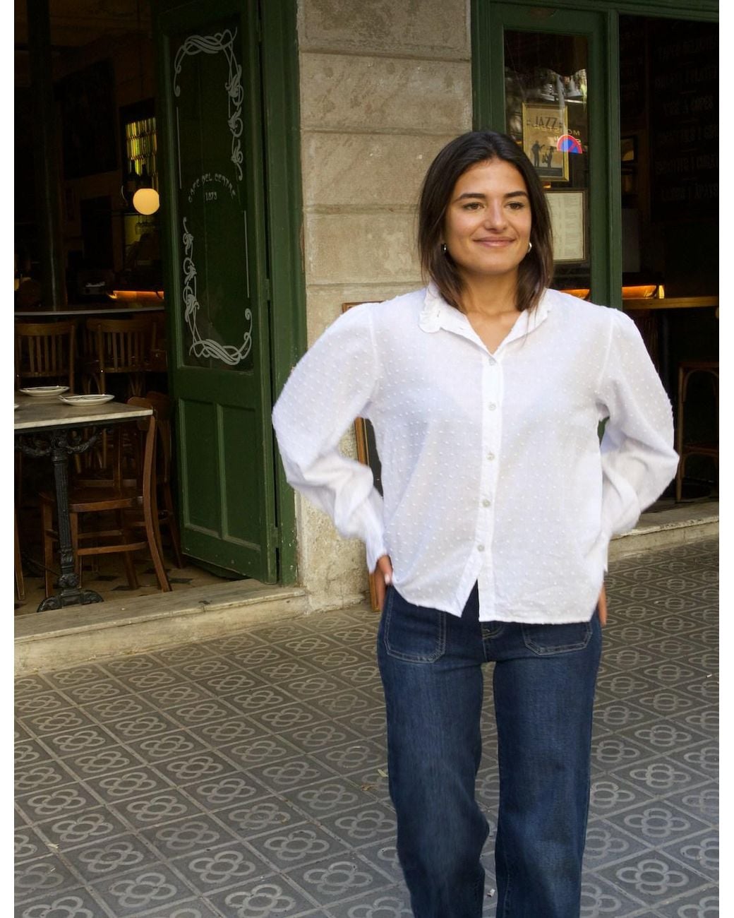 Mind Traveler White Nina Blouse