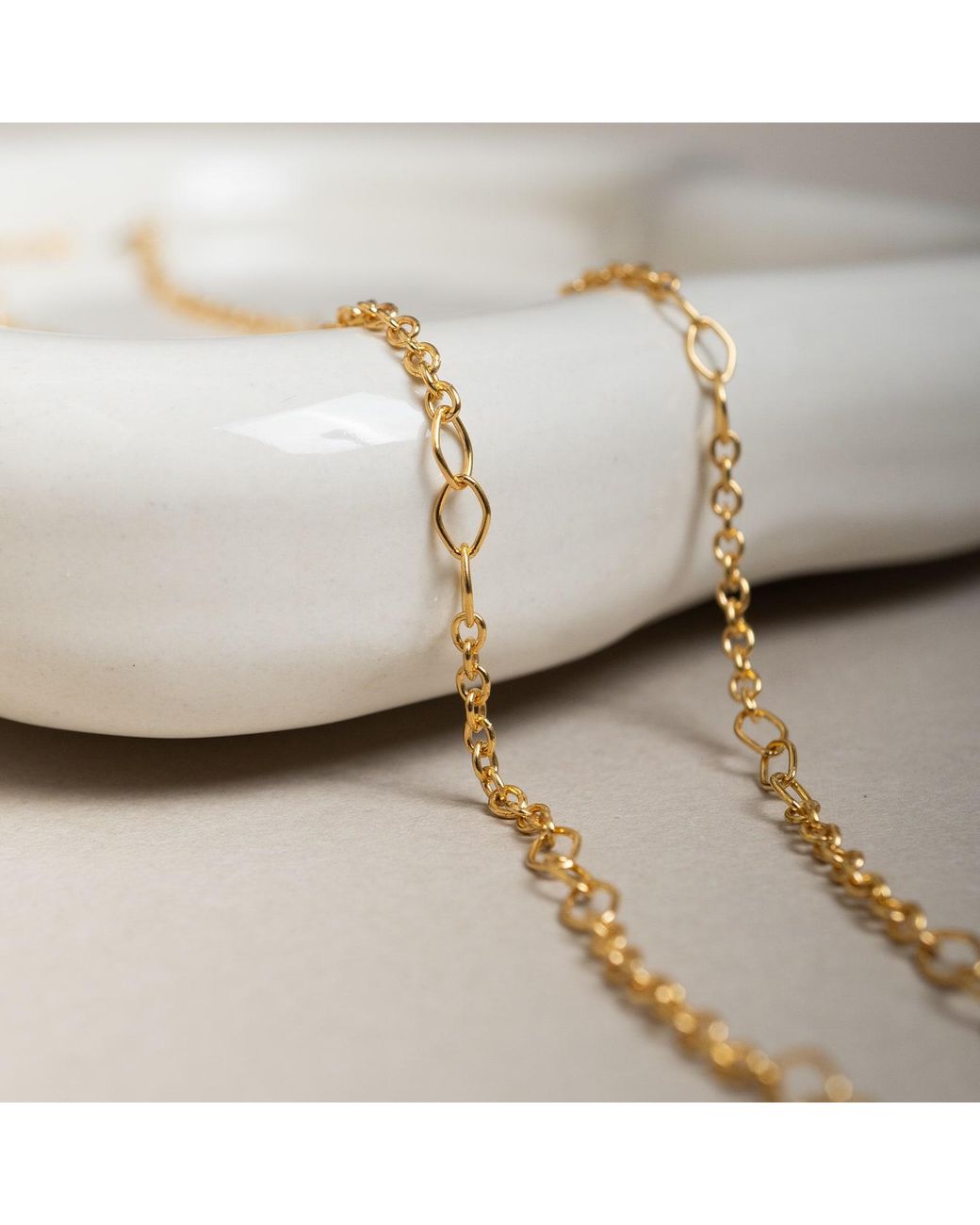 Kate Koel Metallic Link Necklace