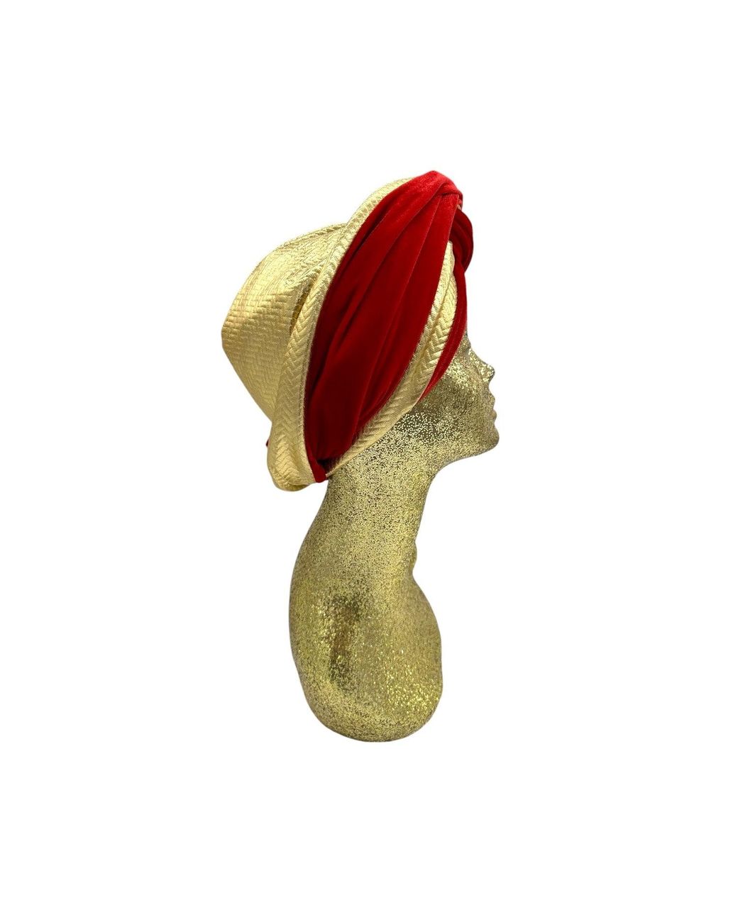 Julia Clancey Red Classic Zia Ruby Reversible Turban
