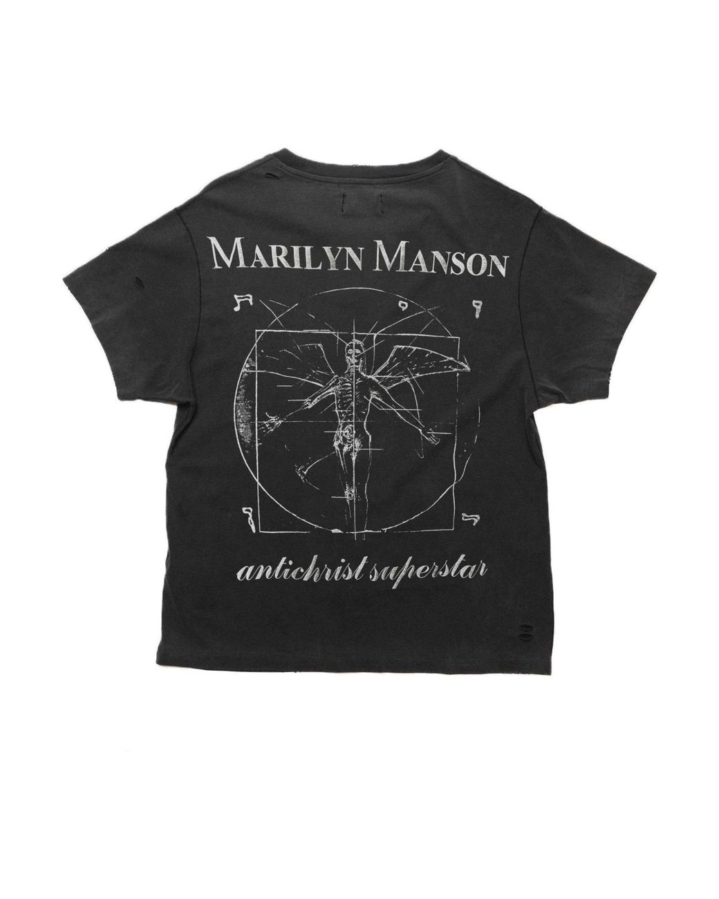 Other Uk Black Marilyn Manson Angel With The Scabbed Wings Vintage T-Shirt for men