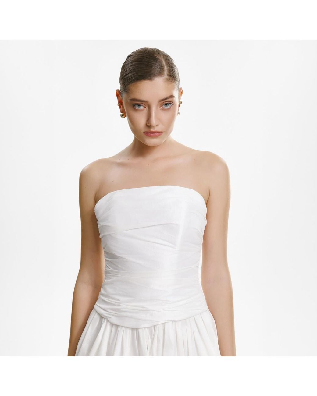 Lita Couture White Corset Top