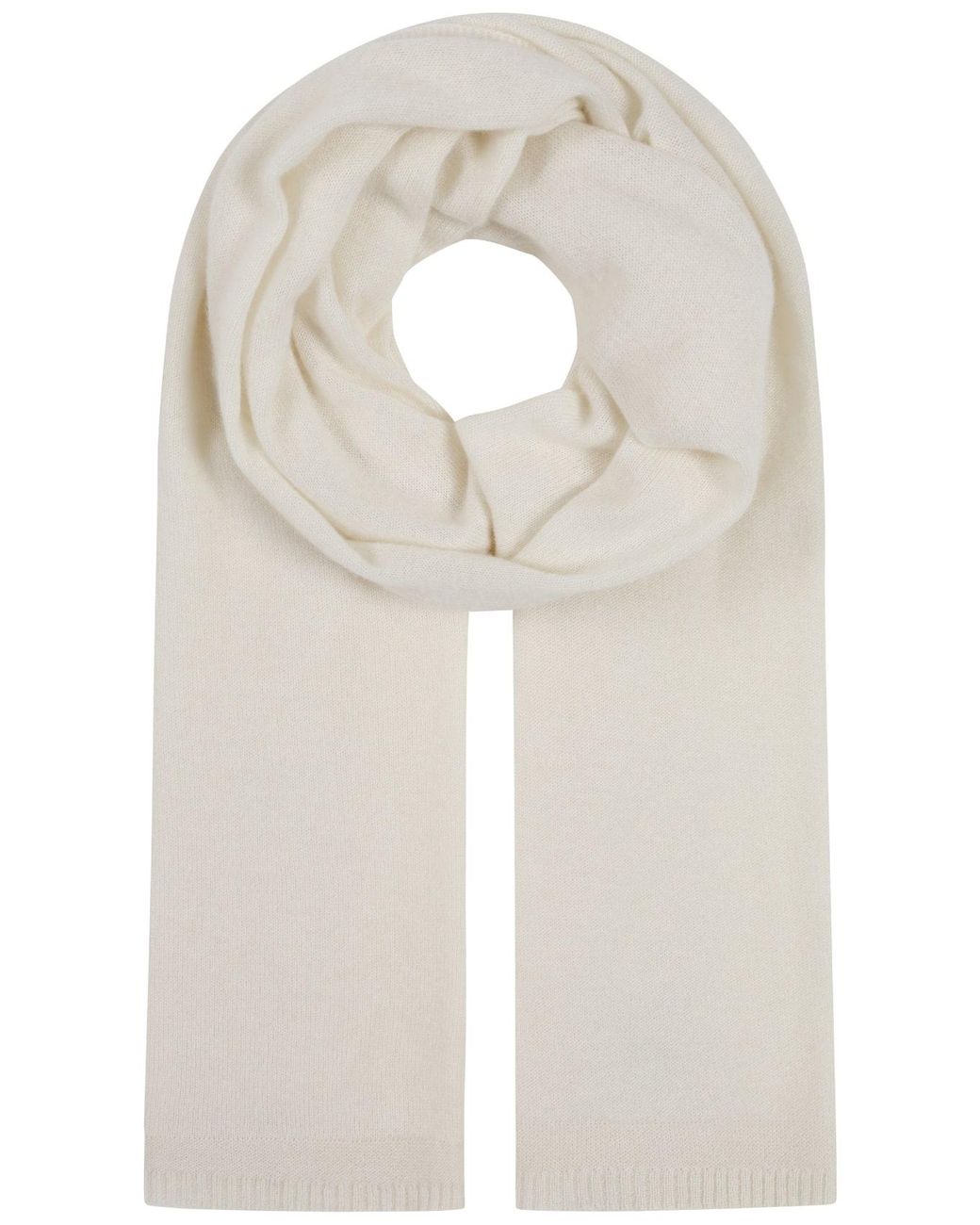 Loop Cashmere Featherweight Scarf in Natural | Lyst UK