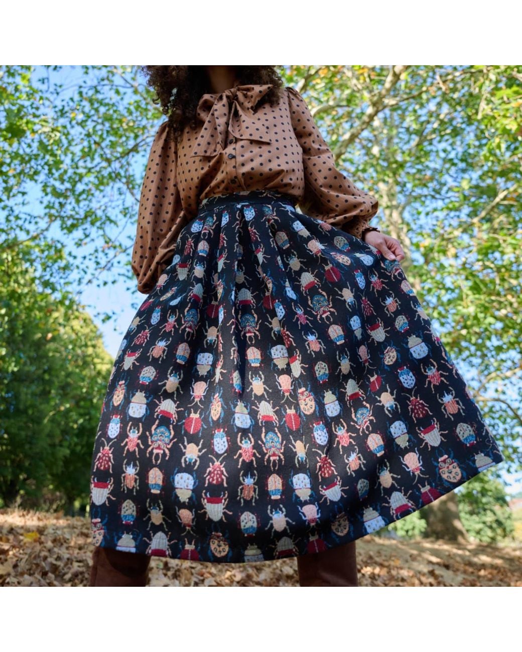 Louche Black Pasadena Beetlejuice Skirt