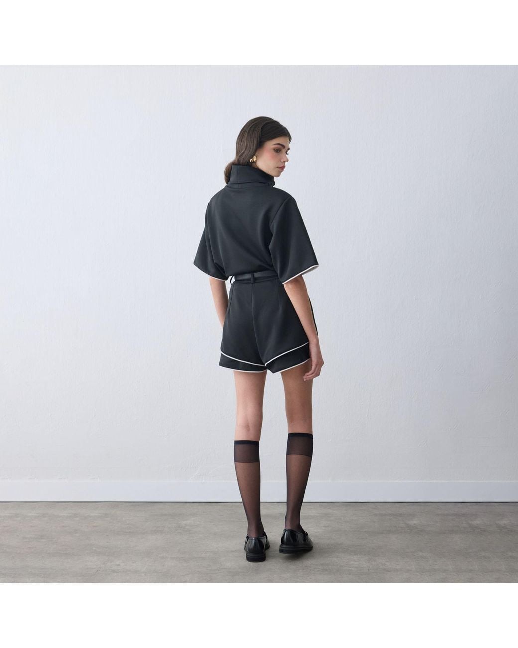 Thisisu Collection Blue Mira Layered High-Waisted Shorts