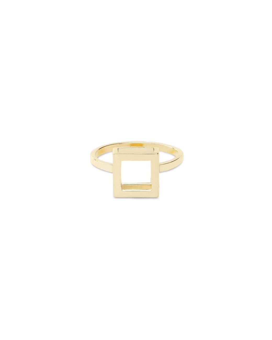 Sheida Farrokhi Metallic Square Ring