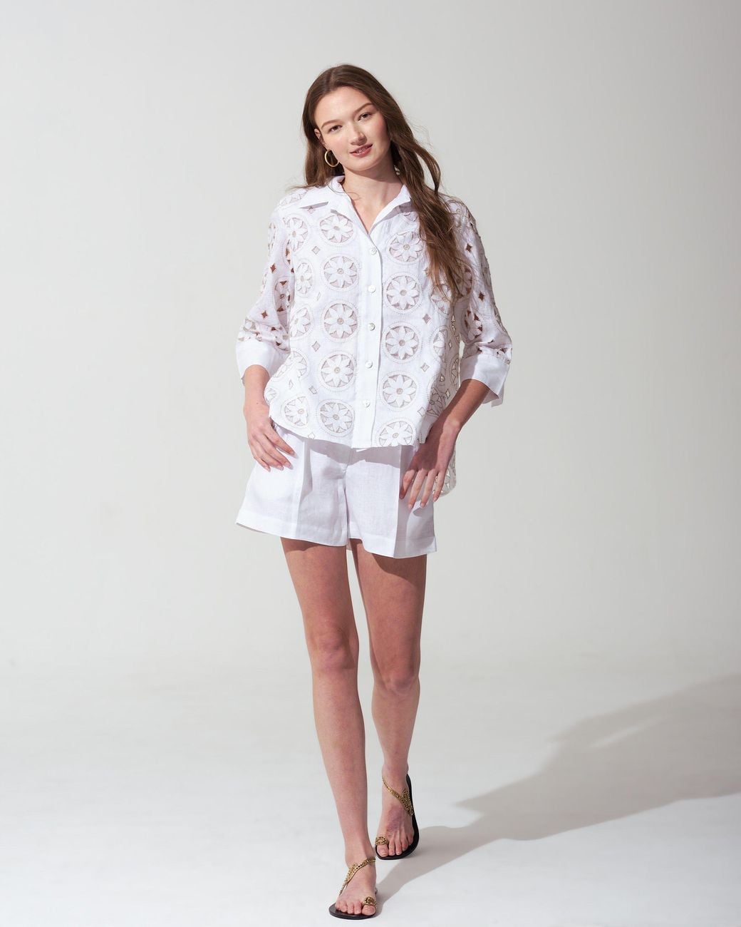 MARICEL White Aura Shorts