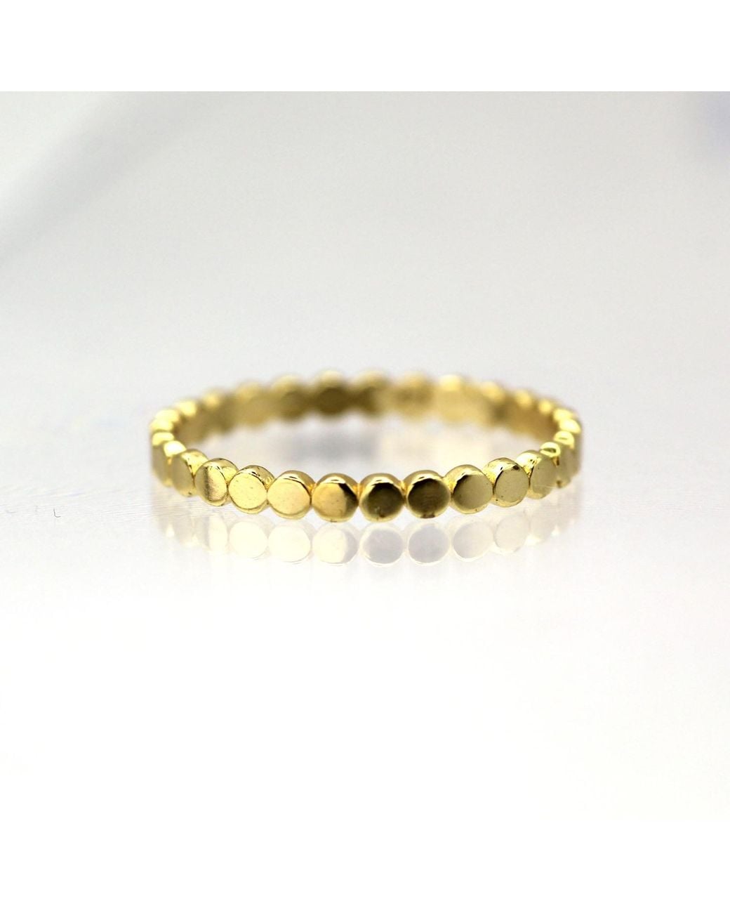 VicStoneNYC Fine Jewelry Metallic Dot Eternity Solid Ring