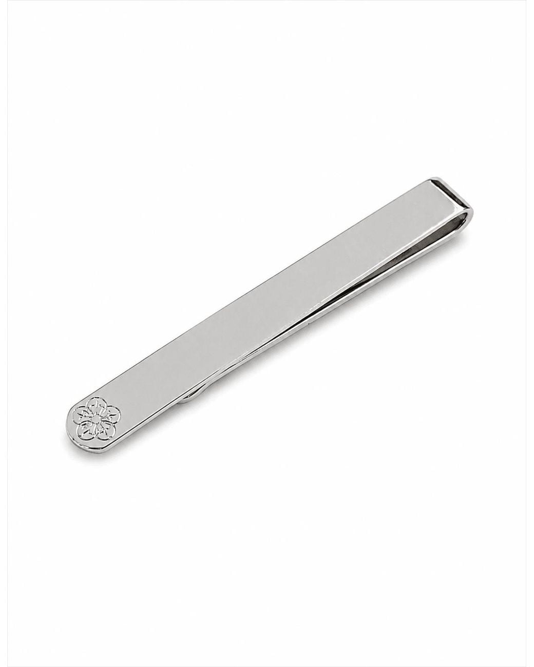 Gresham Blake Metallic Logo Tie Bar for men