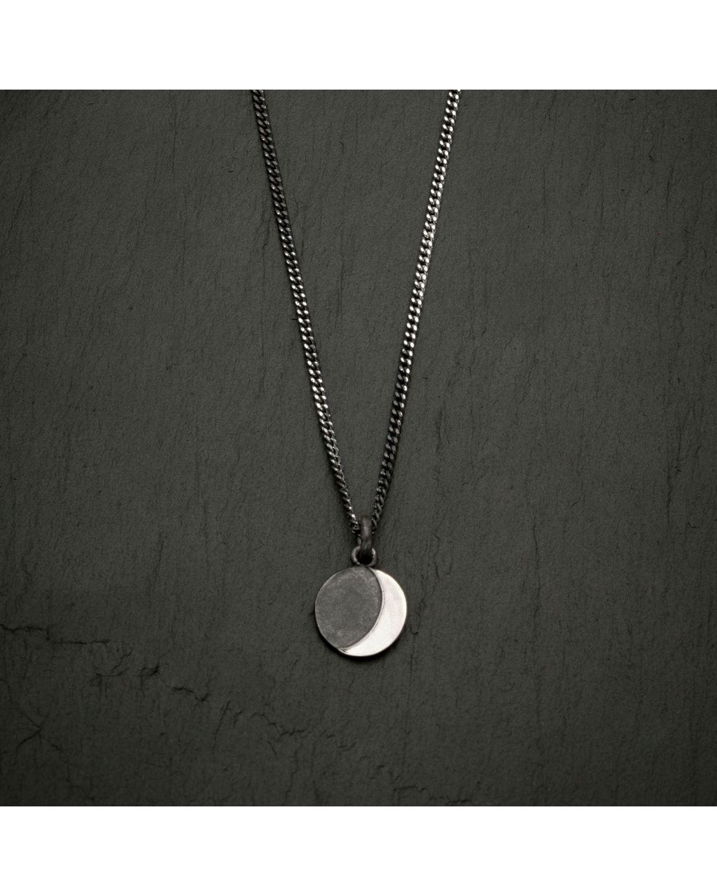 Zula Jewelry + Design Metallic Moon Waxing Necklace