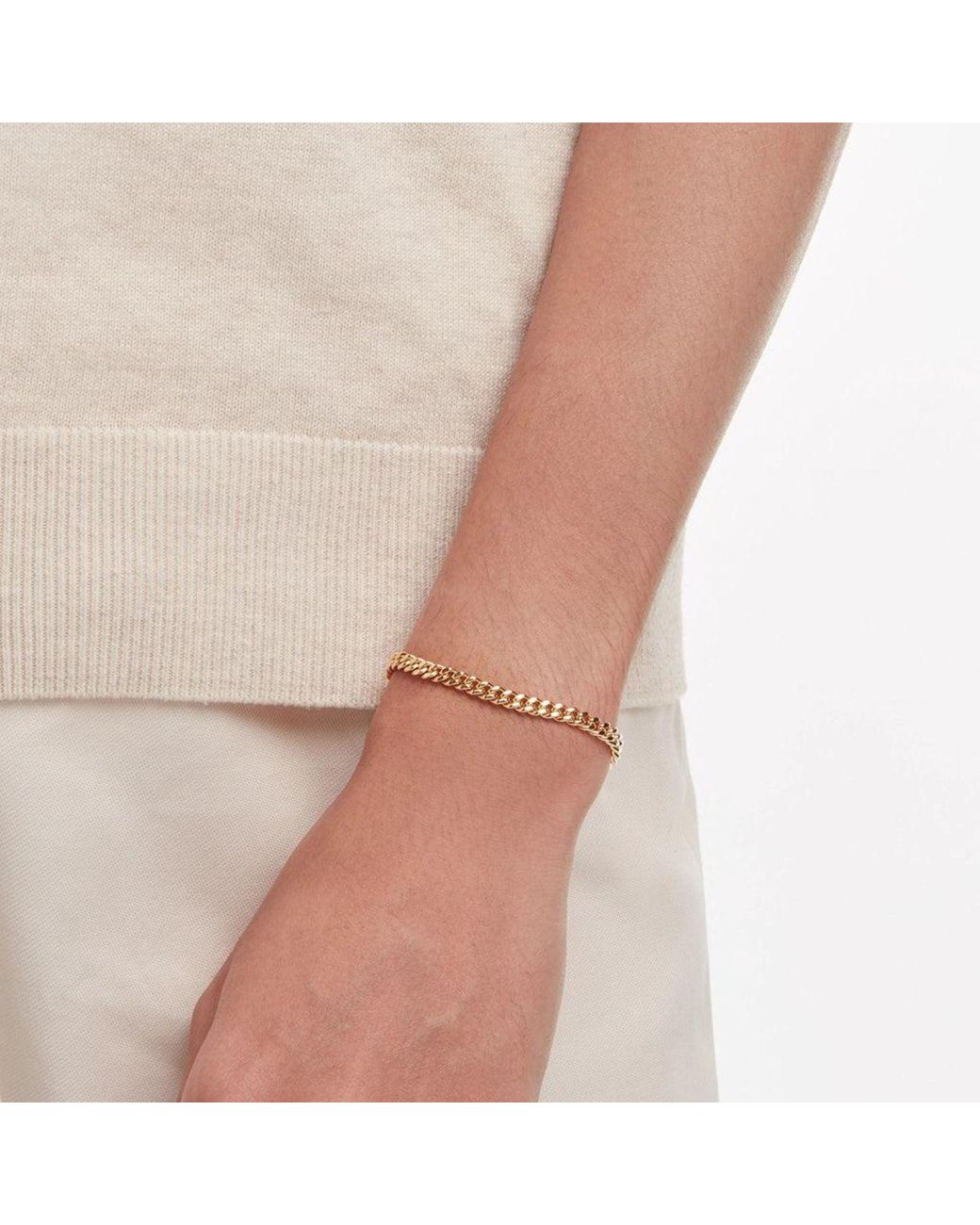 Onia Metallic Baby Cuban Link Bracelet
