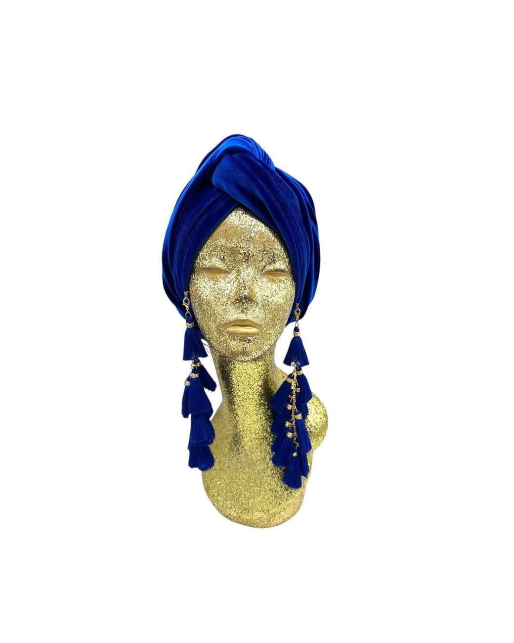 Julia Clancey Blue Electric Chacha Turban