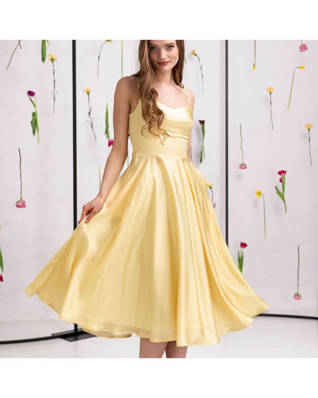 RainSisters Yellow Soft Sundress: Vanilla Sunbeam