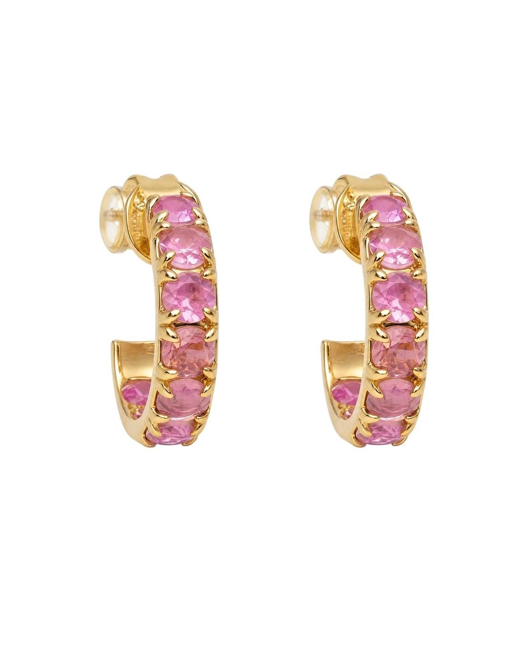 Native Gem Pink Alchemy Color Changing Mini Hoops