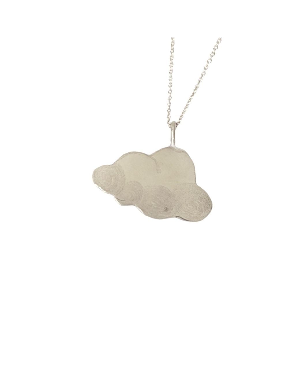 Lily Flo Jewellery White Cloud 9 Necklace On Sterling