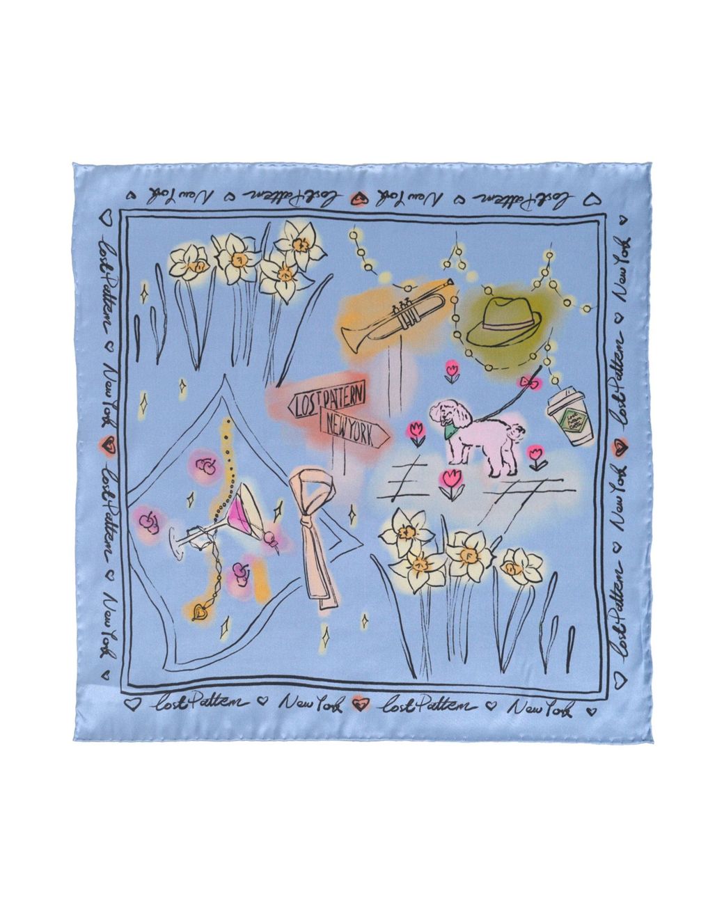 Lost Pattern Blue New York for men