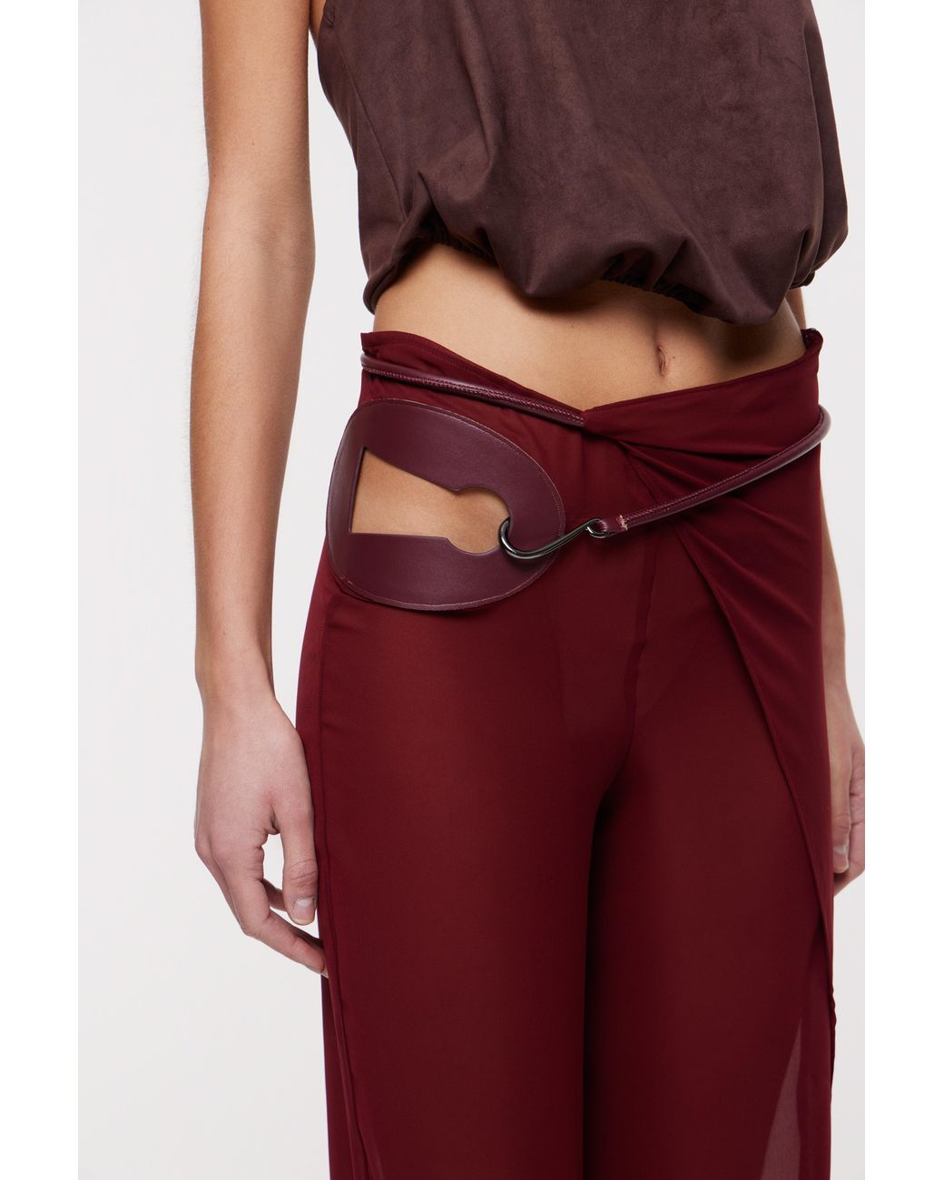 Bianca Resortwear Red Deva Wrap Trousers