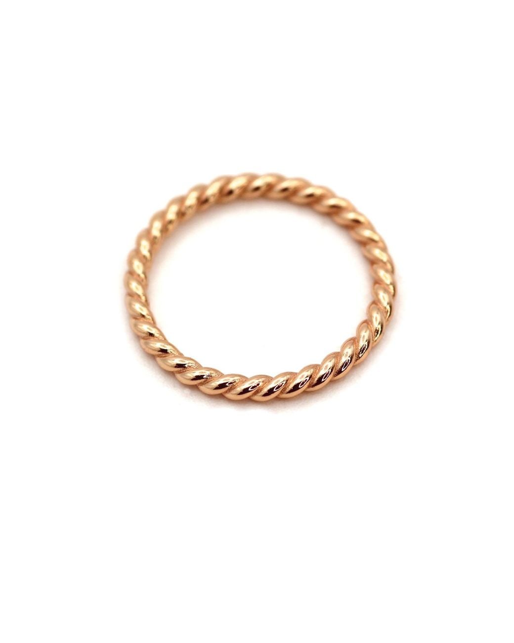 VicStoneNYC Fine Jewelry Metallic Rope Rose Solid Ring By Handmade