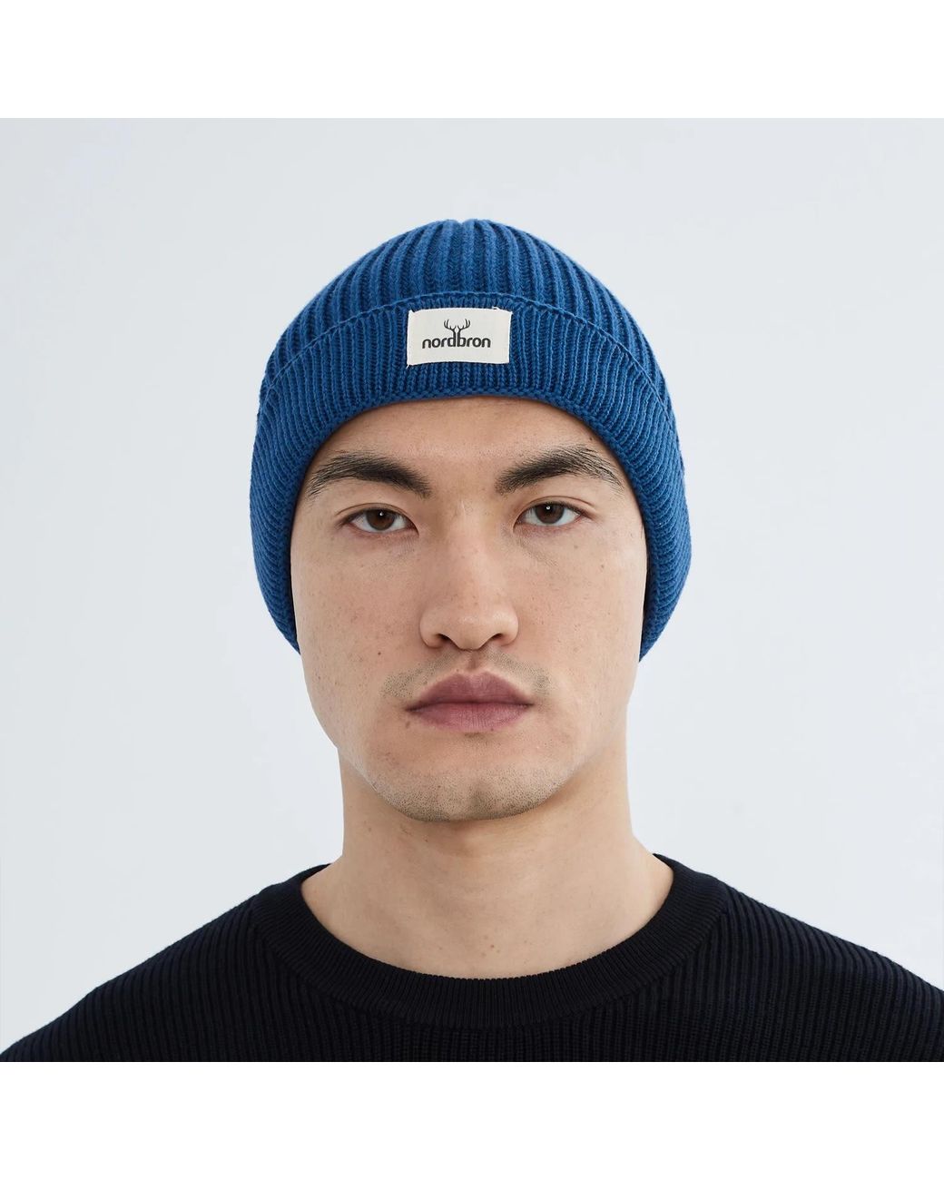 Norbron Blue Cuat Stone Beanie for men