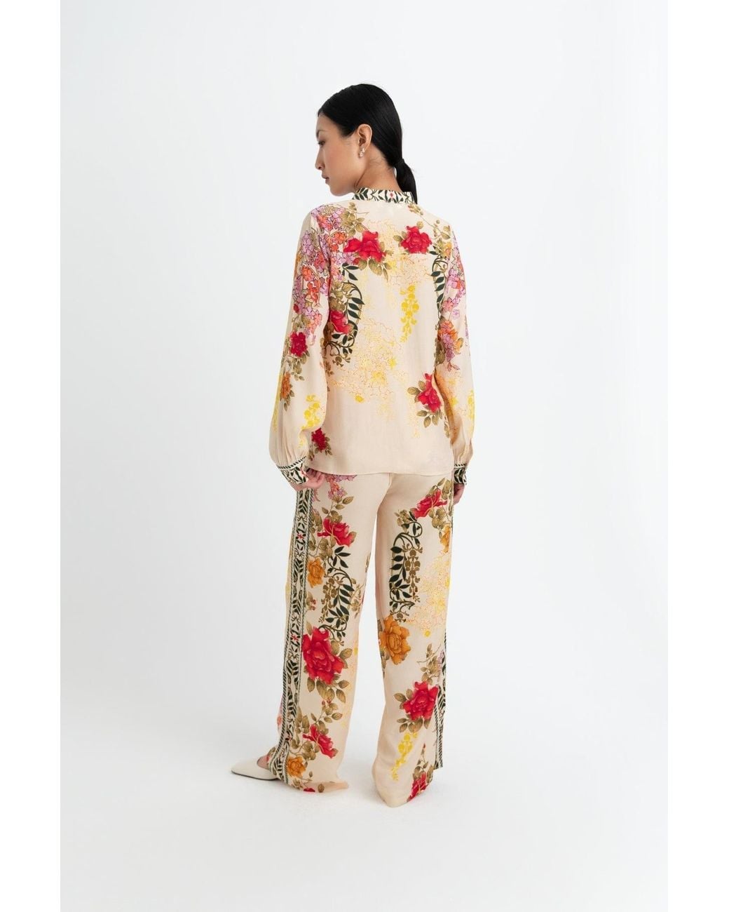 Raishma Pink Nancy Cream Shirt