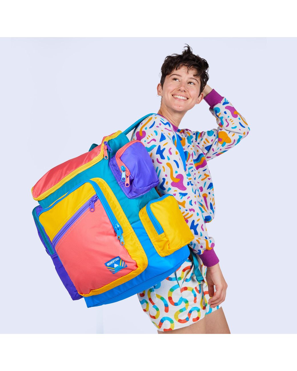Mokuyobi Blue Largo Traveler Mega Backpack