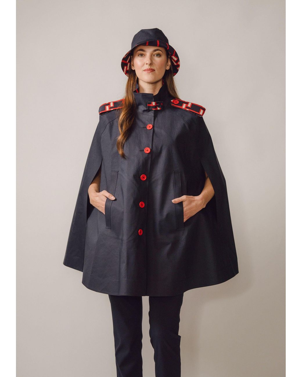 BEIRA Blue Nadia Waterproof Cape And Silk