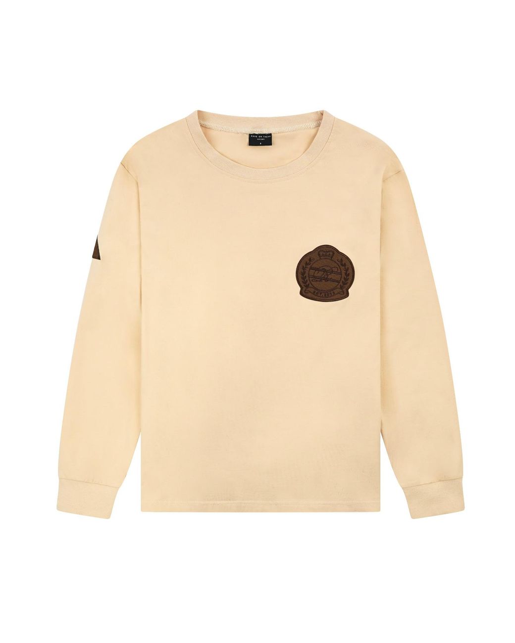Rave on Trend Natural Neutrals Heritage Patch Long Sleeve