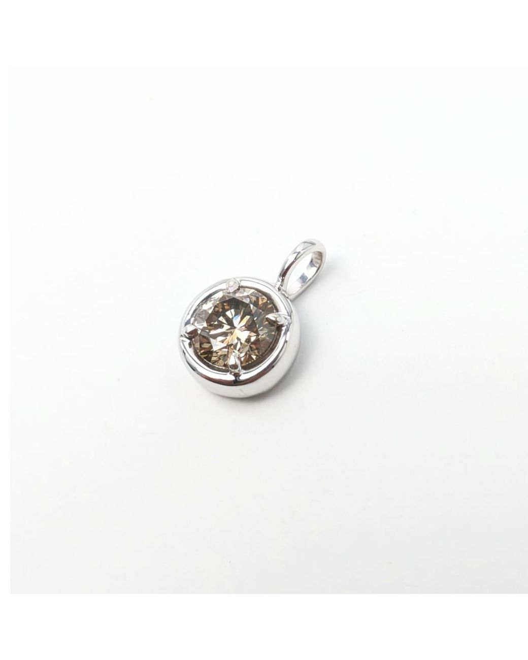 Solstice Diamond Line Rahul's Jewels 1.05 Carat Genuine Diamond Round Solstice Pendant in ...
