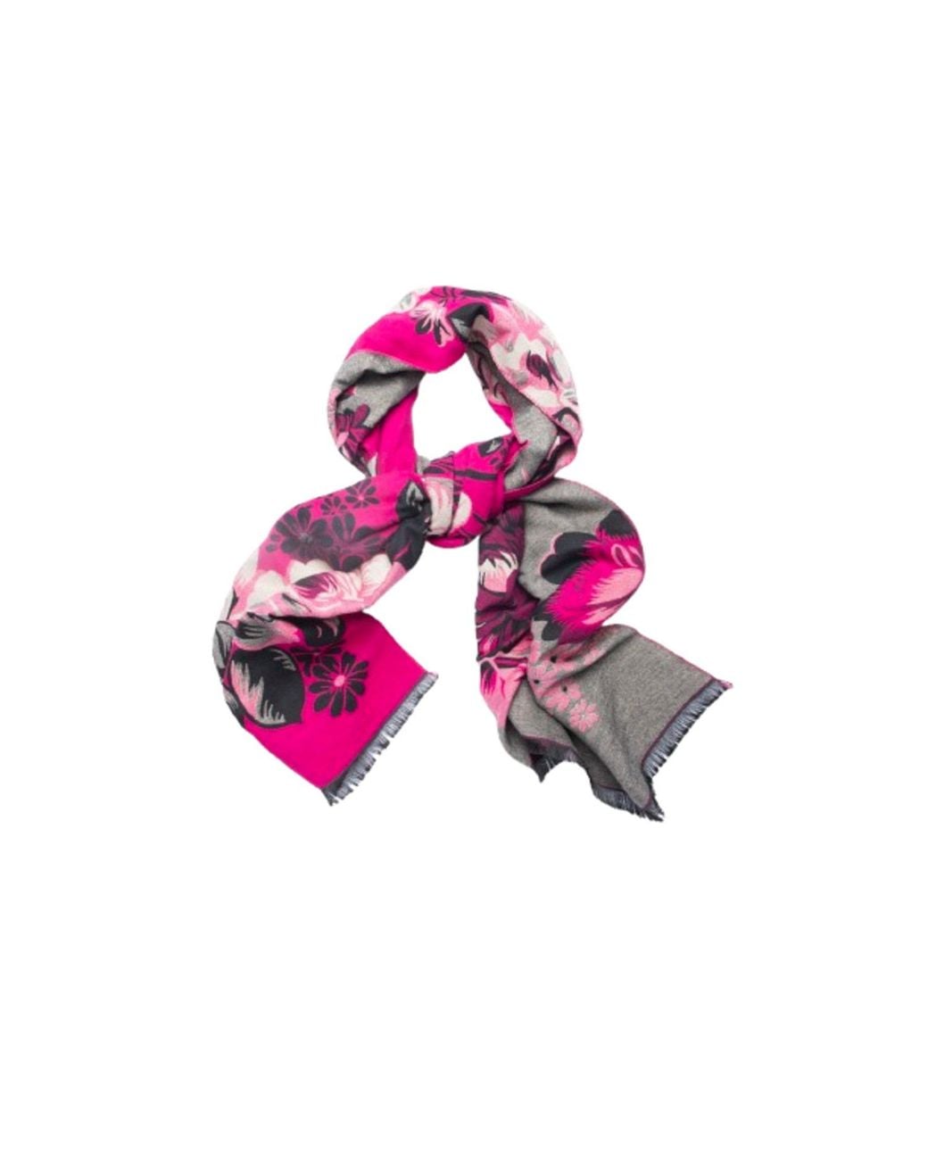 Saachi Pink Reversible Blossom Burst Scarf