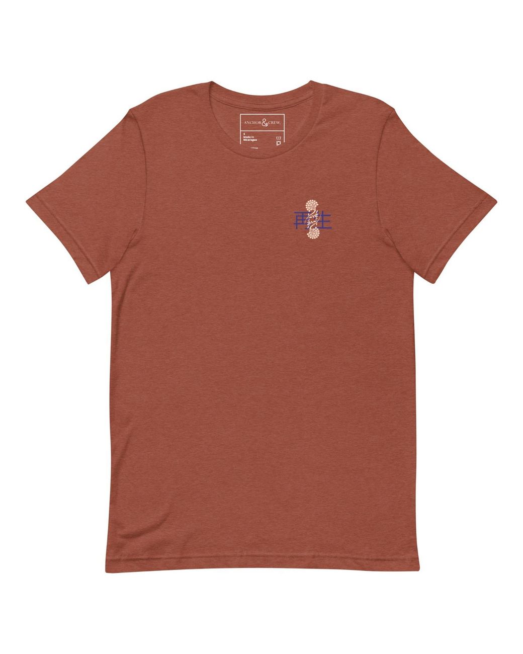 Anchor and Crew Red Clay Ten Vhs Japan Era Organic Cotton T-Shirt for men