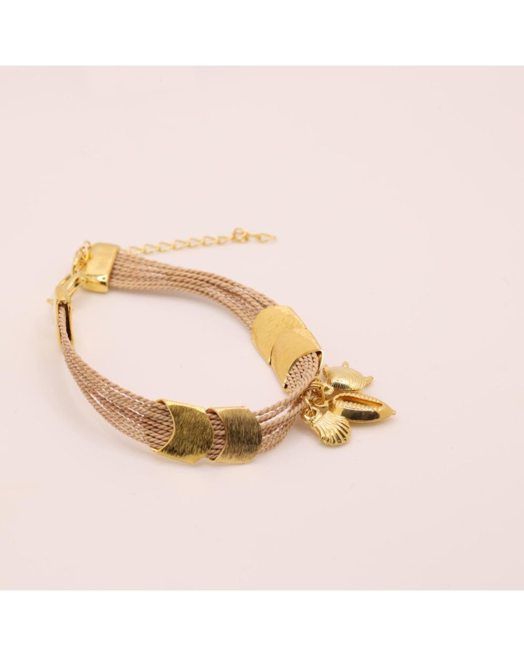 Nart Nature Making Art Metallic The Sea Buriti Natural Fiber Bracelet