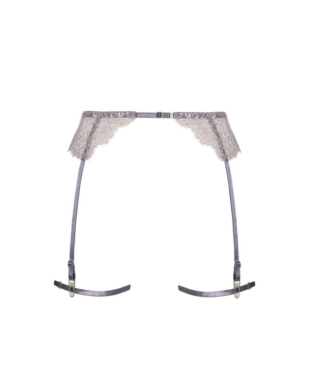 Daily Underwear White Garter Belt Bloom