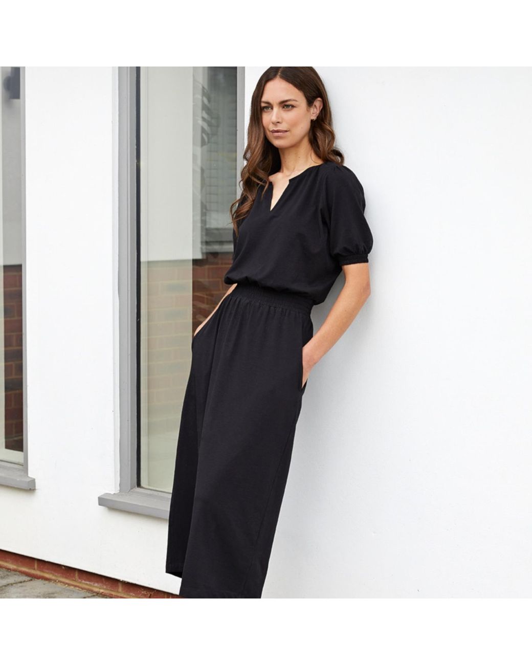 Cove Black Cuba Midi Dress With Pockets
