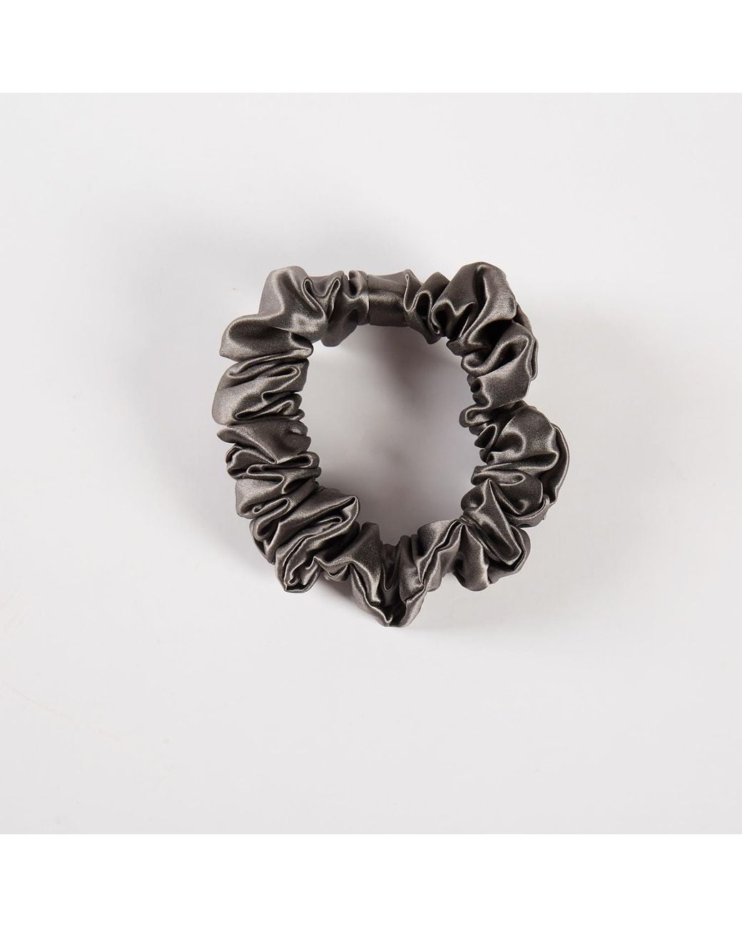 Soft Strokes Silk Metallic Pure Mulberry Silk Mini Scrunchie Set Of Five