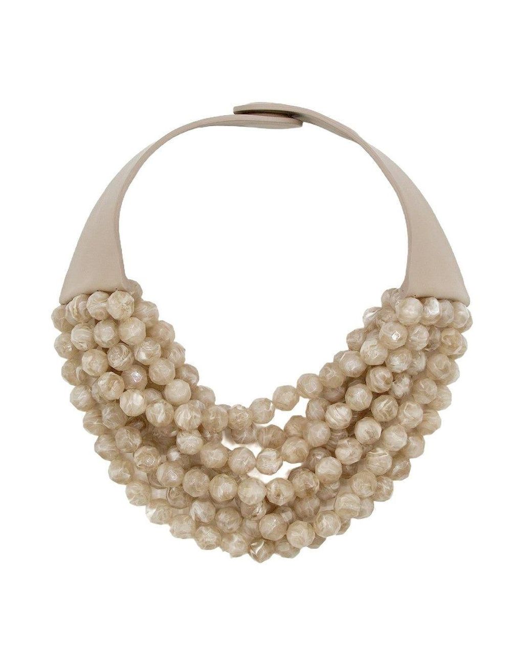 Fairchild Baldwin Natural Neutrals Bella Marble Champagne Necklace