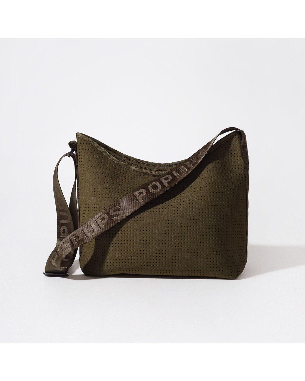 Pop Ups Brand Brown Hobo Crossbody Bag Safari