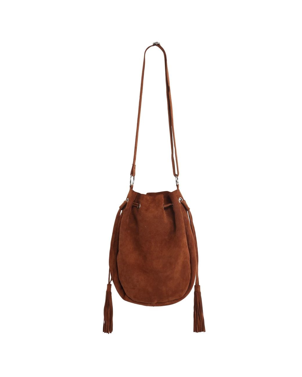 Jodi Lee Brown Hula Hibiscus Pouch Bag Tobacco