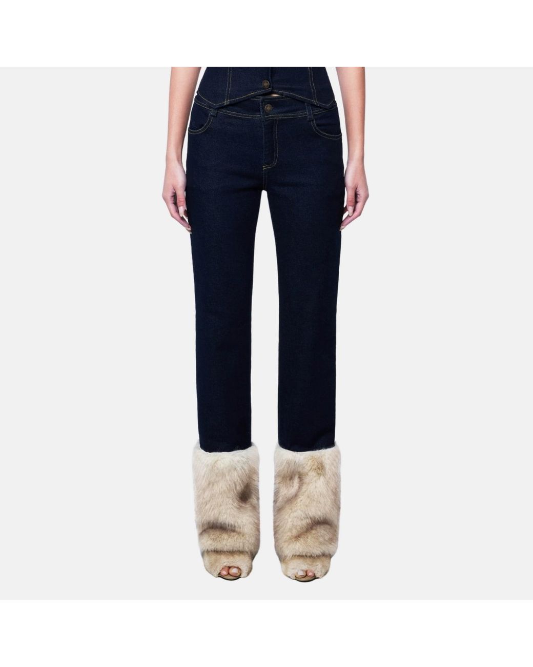 OW Collection Blue Desi Denim Jeans