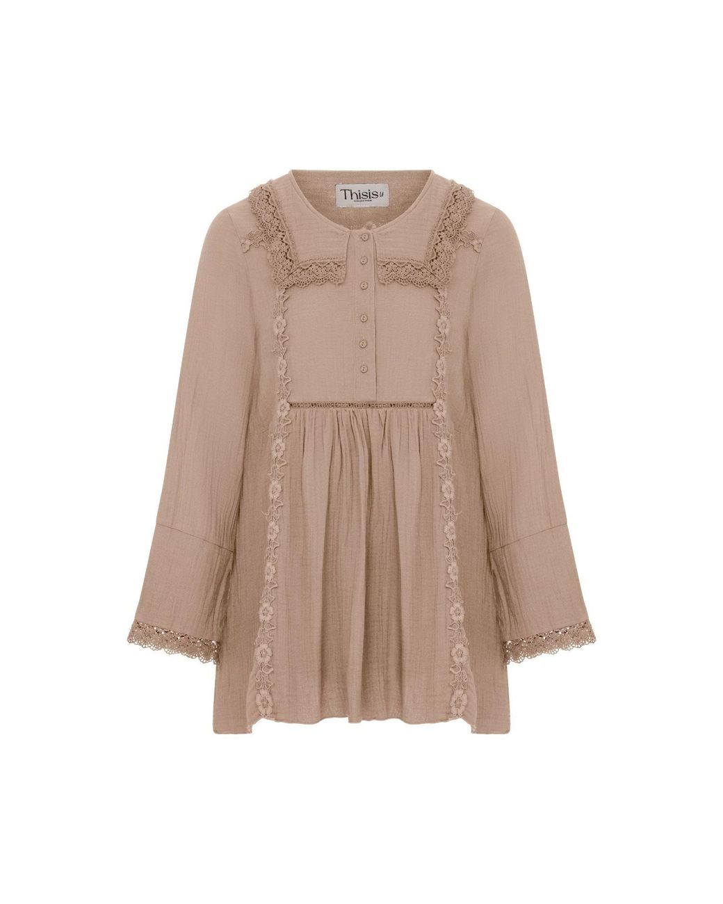 Thisisu Collection Brown Neutrals Milan Mini Dress