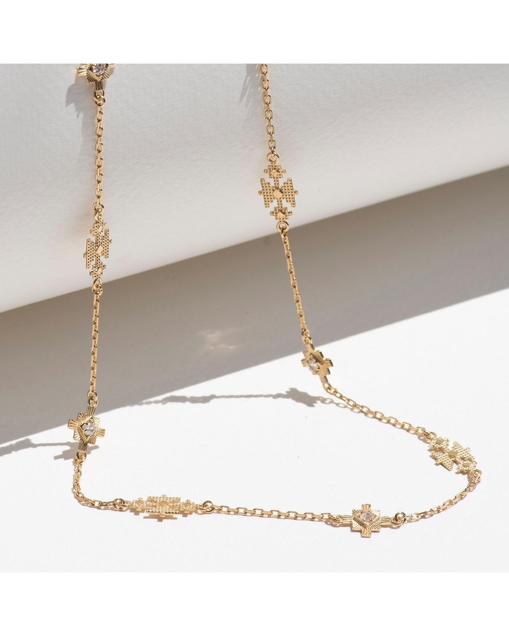 Zoe & Morgan Metallic Ayllu Necklace Zircon