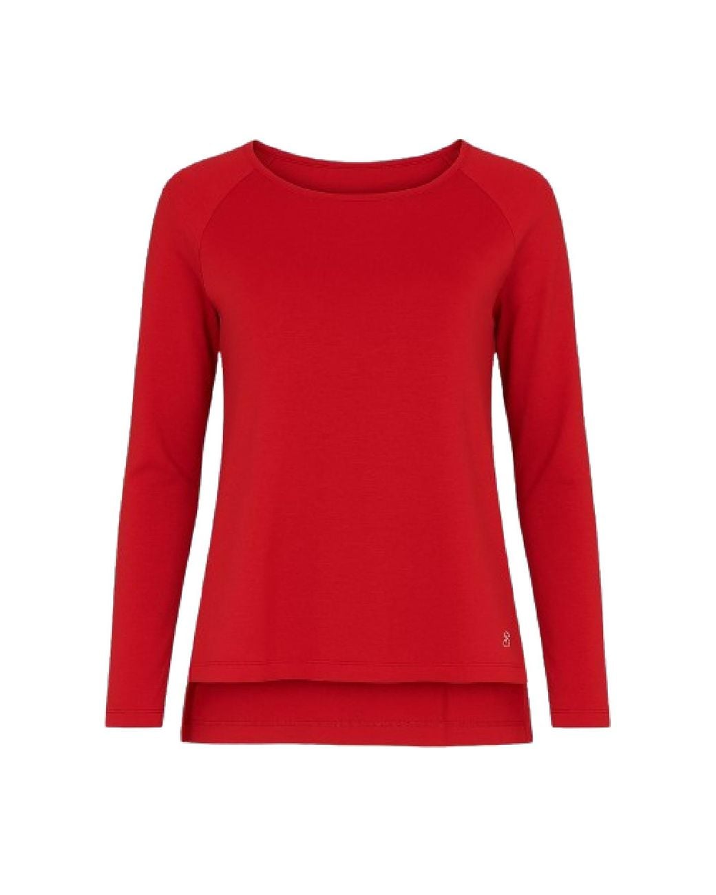Conquista Long-Sleeve Top With Relaxed Fit & Layered Hem