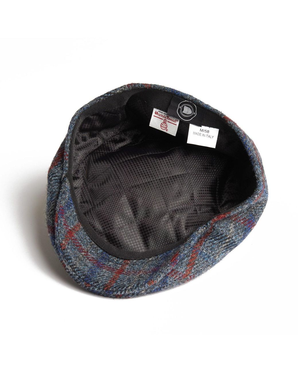 Dasmarca Hats Blue Justin Marine Harris Tweed Flat Cap Made for men