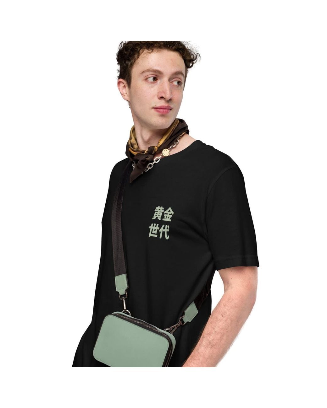 Anchor and Crew Black Seven Godzilla Japan Era Organic Cotton T-Shirt for men